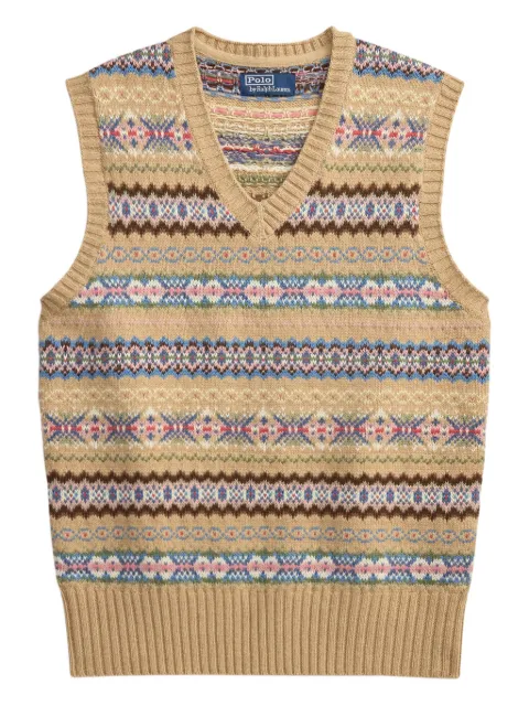 Polo Ralph Lauren V-neck patterned vest 