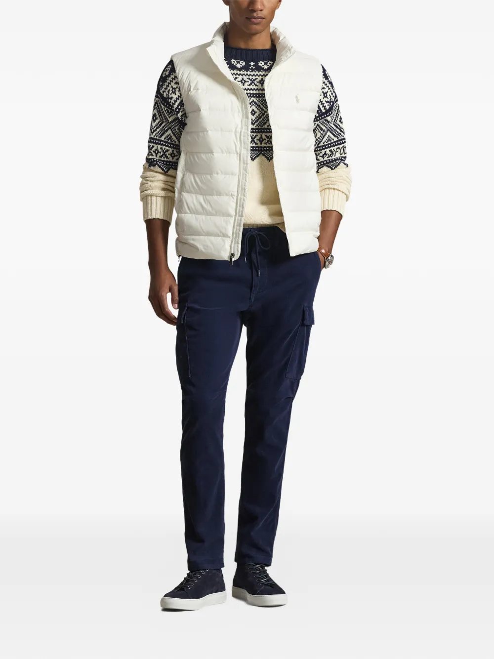 Polo Ralph Lauren logo-embroidered pocket gilet - Bianco