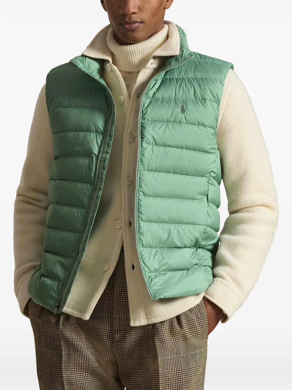Polo Ralph Lauren logo-embroidered gilet - Verde