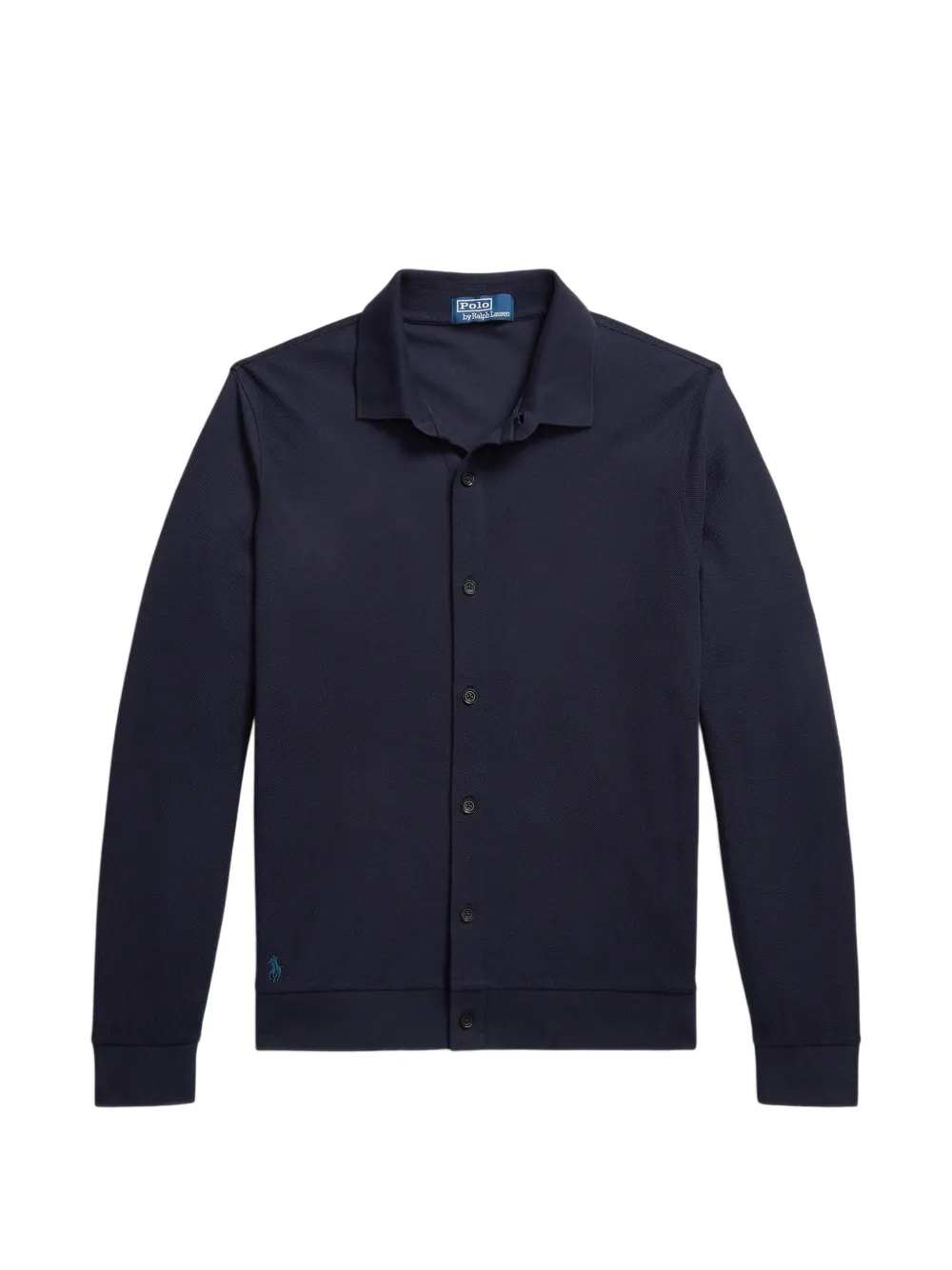 Polo Ralph Lauren honeycomb-textured cotton cardigan - Blu
