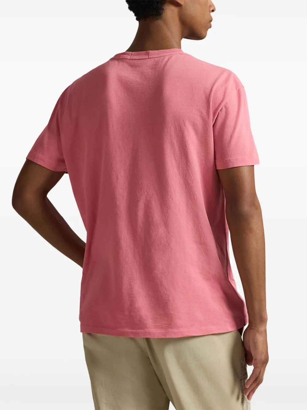 Polo Ralph Lauren Short-sleeved Print T-shirt In Pink
