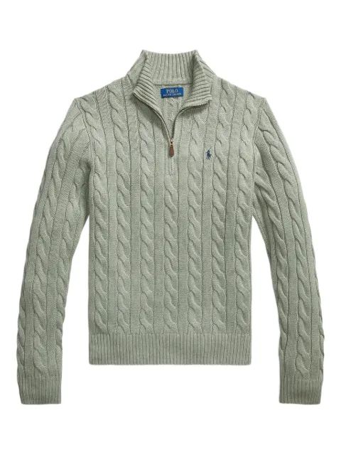 Polo Ralph Lauren cable-knit half-zip pullover