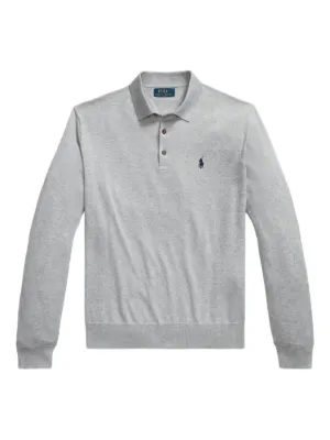 Polo Ralph Lauren Moletom Com Zíper Parcial | Azul | FARFETCH BR