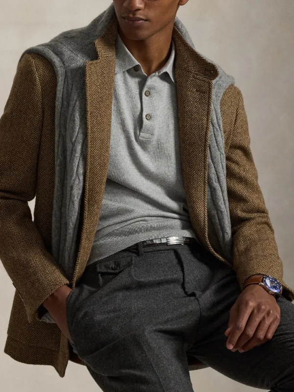 Polo Ralph Lauren long-sleeve polo-collar Sweater | Grey | FARFETCH