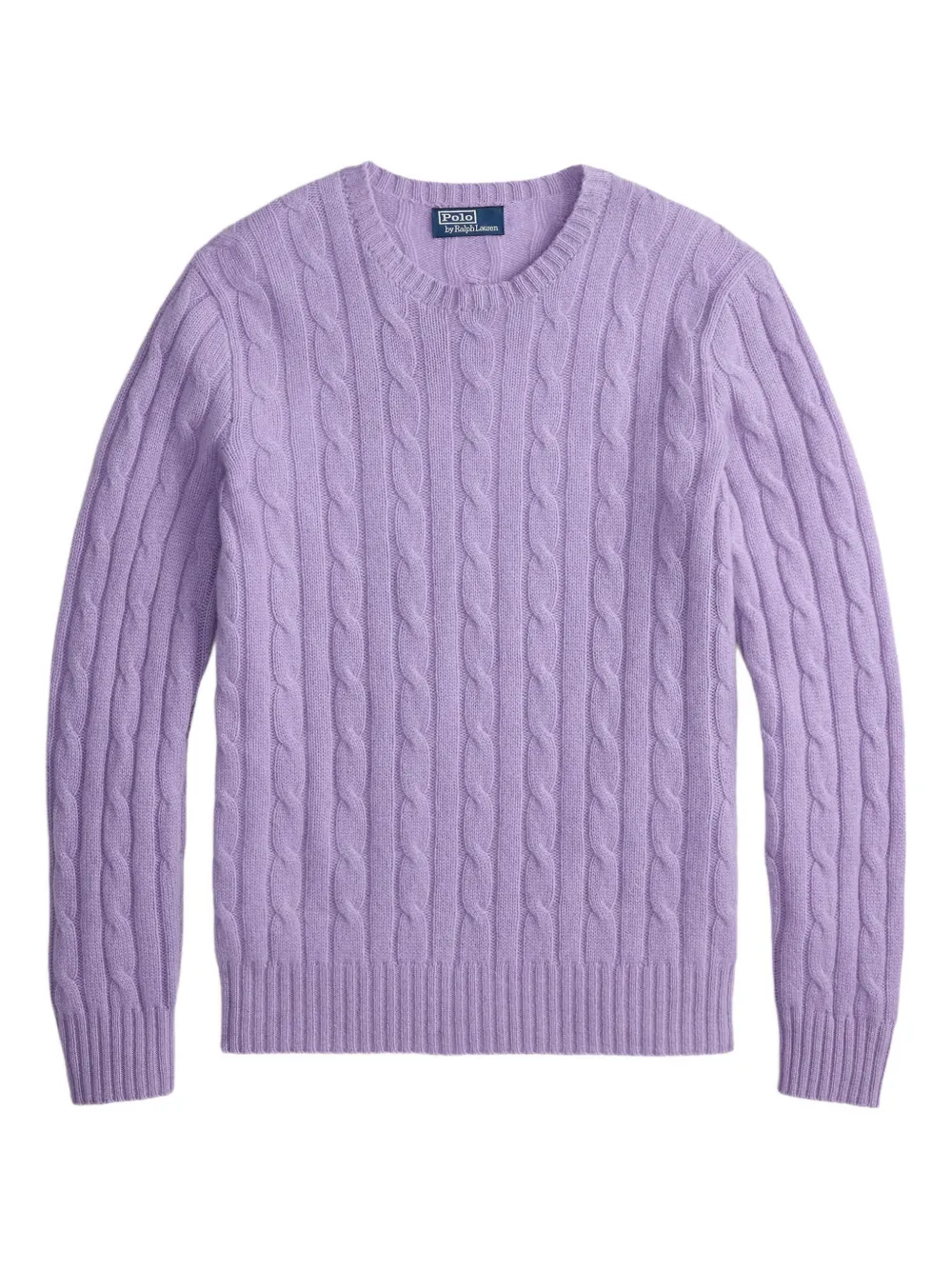 Polo Ralph Lauren Cable Knit Cotton Crewneck Sweater In Multi