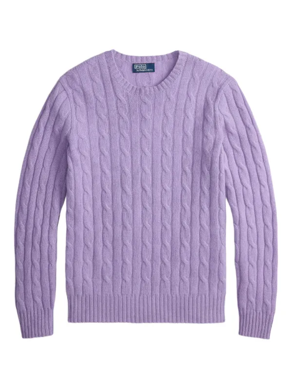 Polo Ralph Lauren ケーブルニット セーター | パープル | FARFETCH JP
