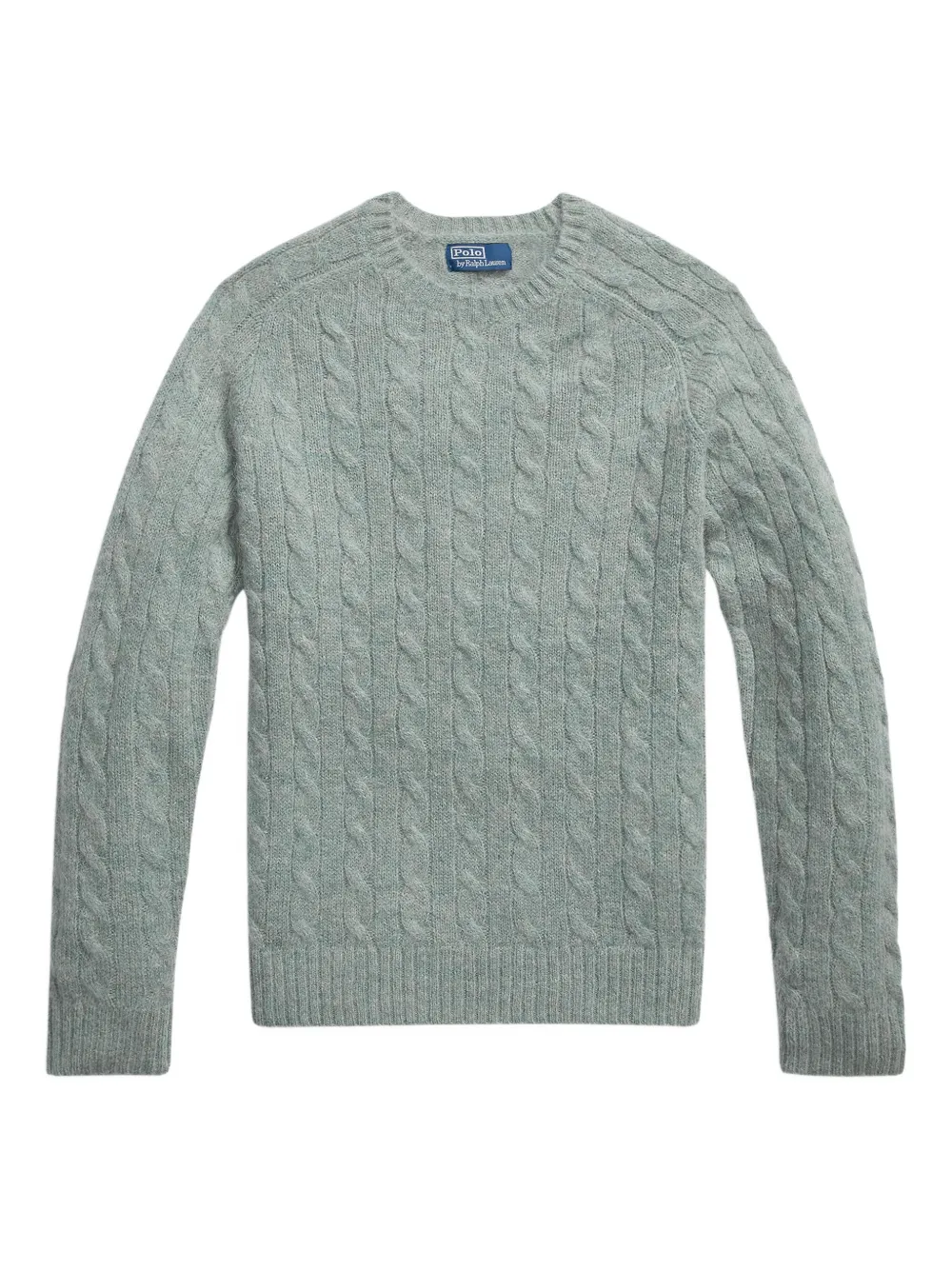 Polo Ralph Lauren cable-knit elbow-patches sweater - Green