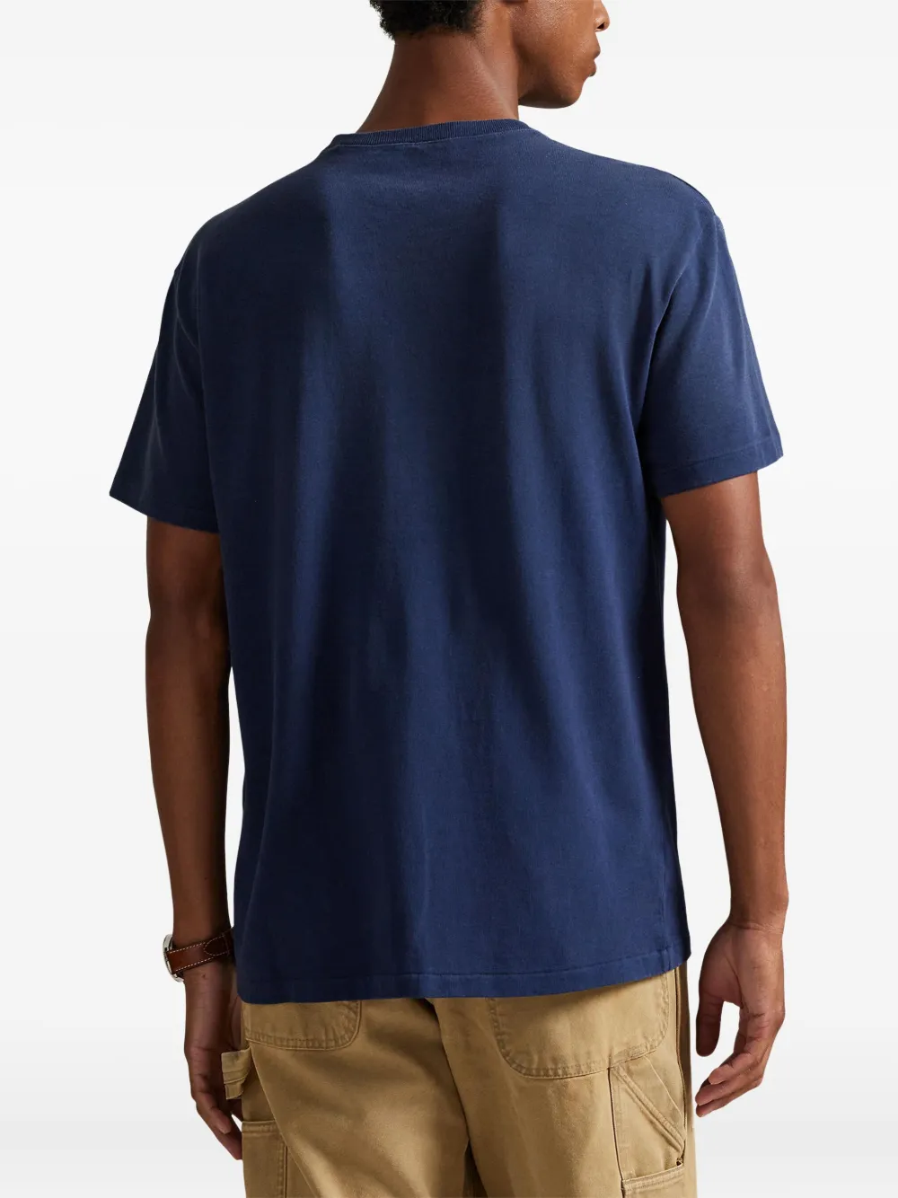Polo Ralph Lauren Crew-neck Patch T-shirt In Blue