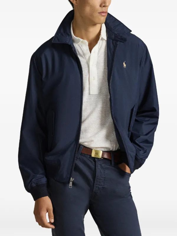 Polo Ralph Lauren zip-up logo-detail Jacket | Blue | FARFETCH