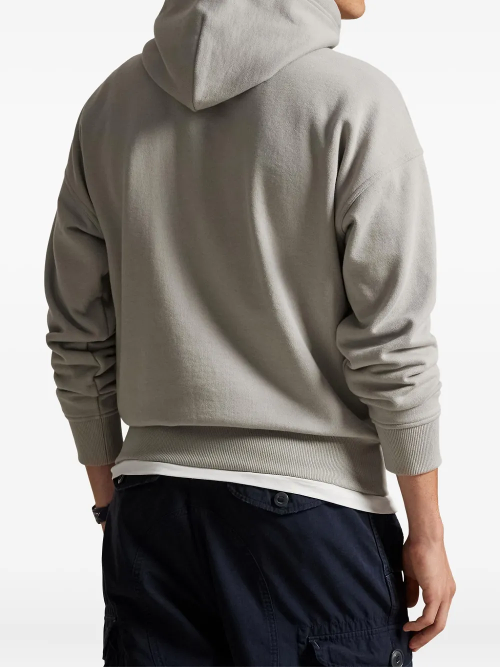 Polo Ralph Lauren Hoodie met opgestikte zak Grijs