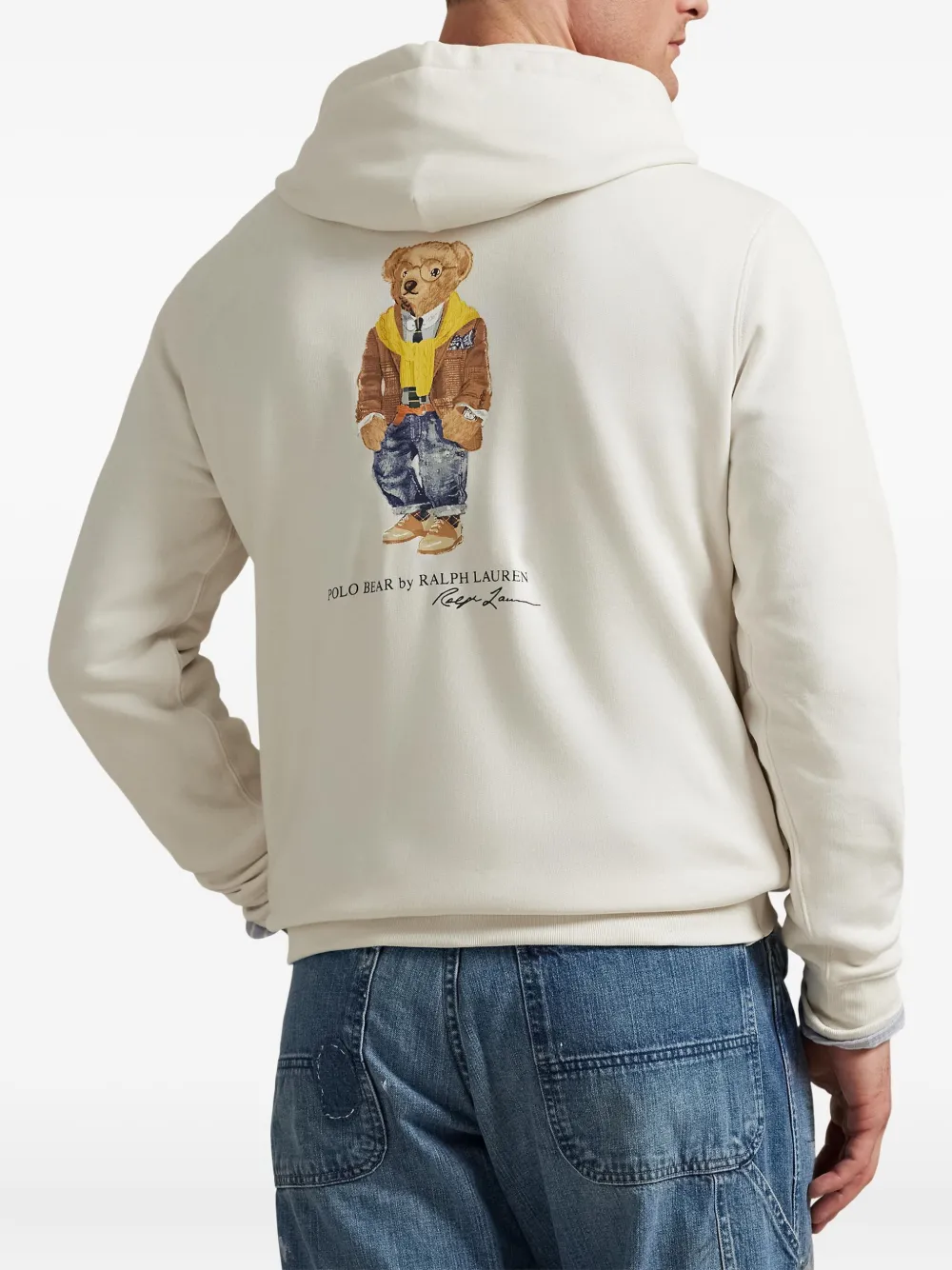 Polo Ralph Lauren Hoodie met logo Beige