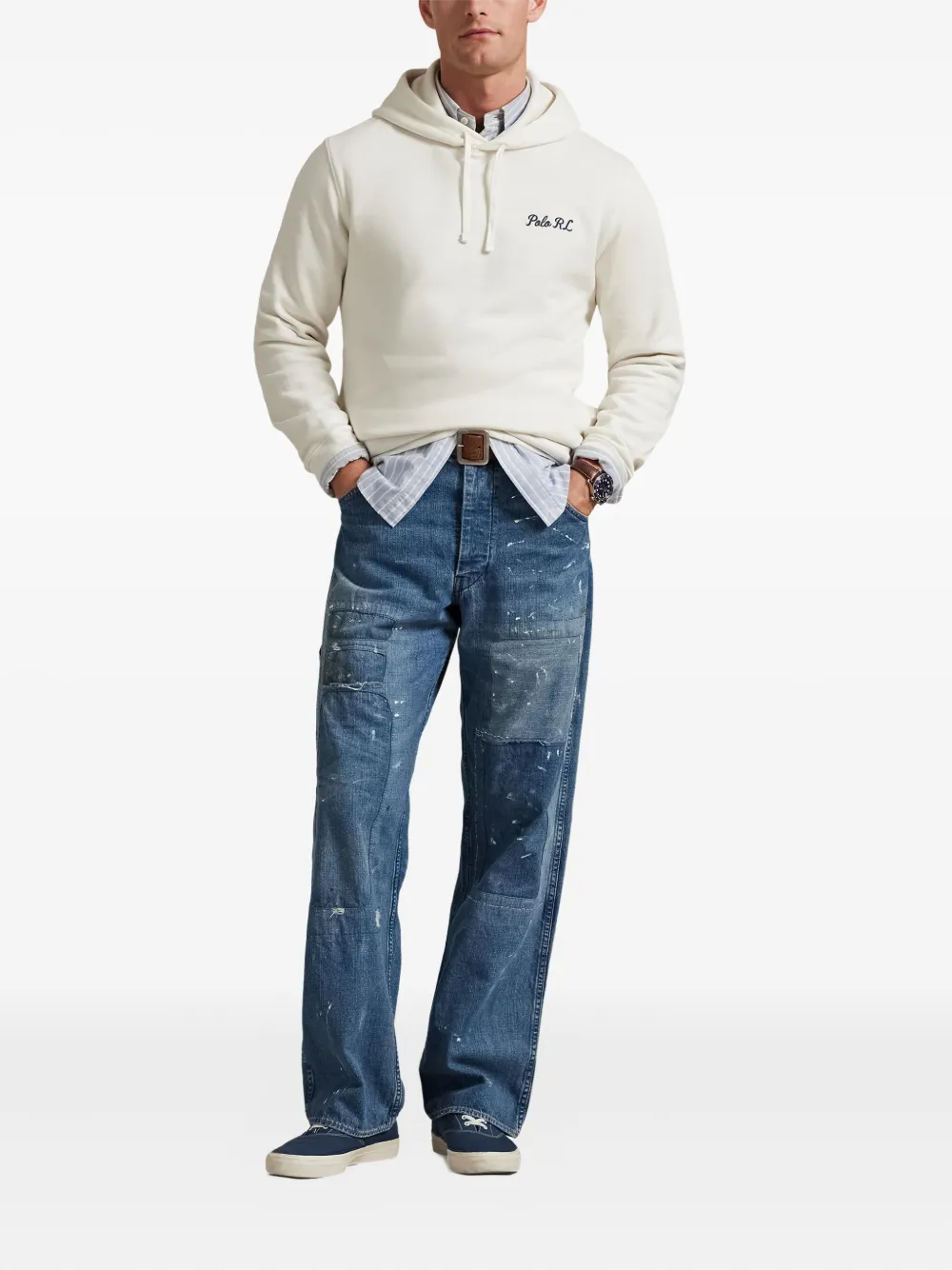 Polo Ralph Lauren Hoodie met logo Beige