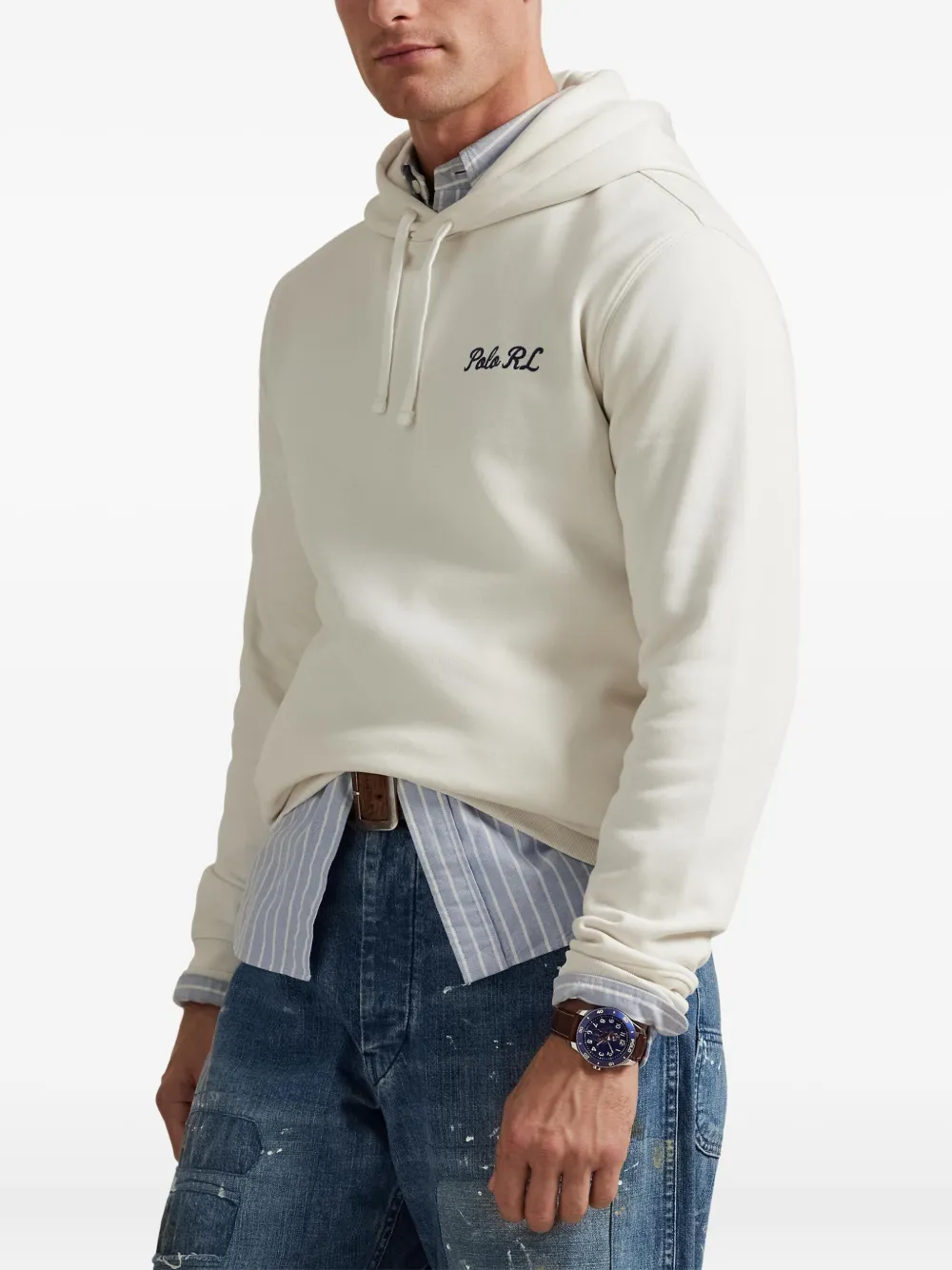 Polo Ralph Lauren Hoodie met logo Beige