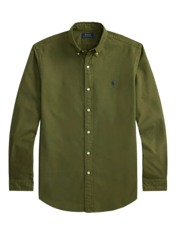 Polo Ralph Lauren long-sleeve Oxford Shirt | Green | FARFETCH