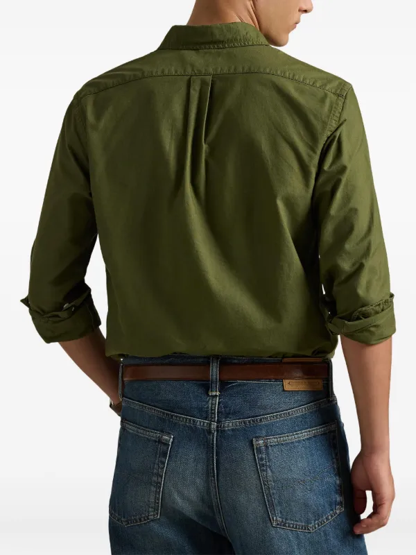 Polo Ralph Lauren long-sleeve Oxford Shirt | Green | FARFETCH