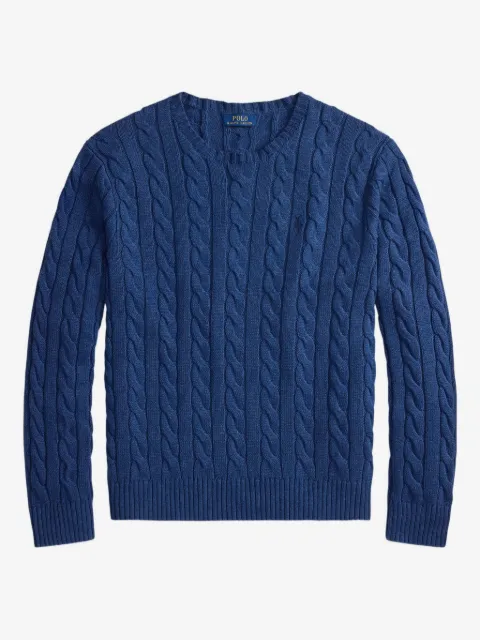 Polo Ralph Lauren pull à manches longues en maille torsadée