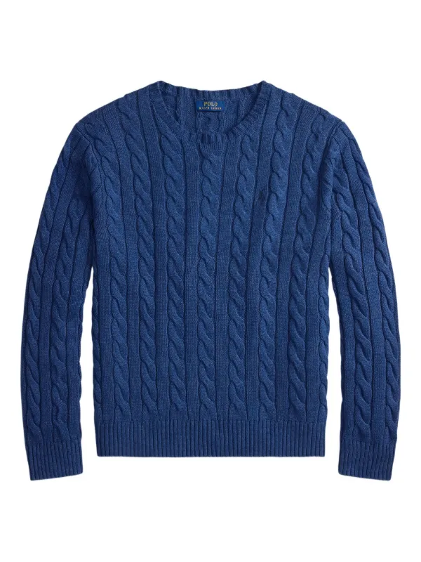 Polo Ralph Lauren ケーブルニット セーター | ブルー | FARFETCH JP