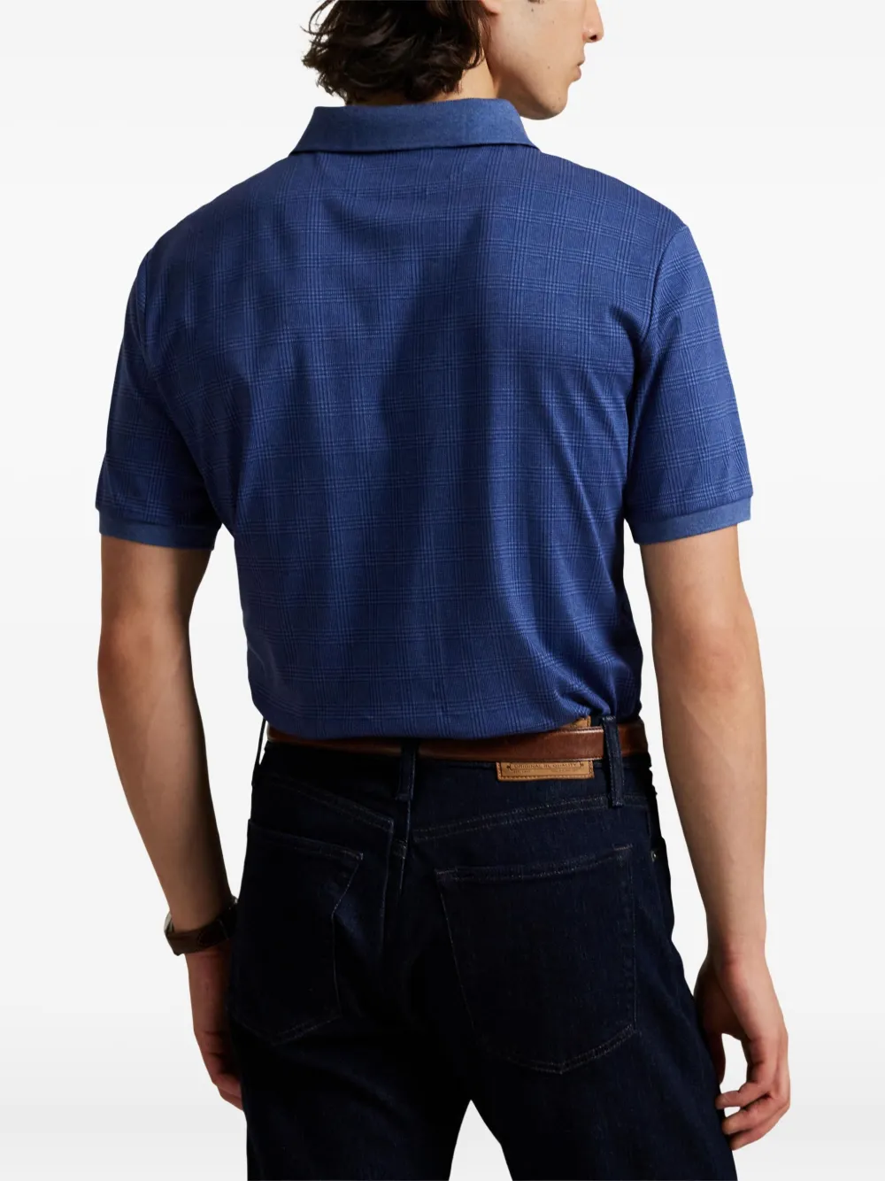 Polo Ralph Lauren Geruit poloshirt met korte mouwen Blauw
