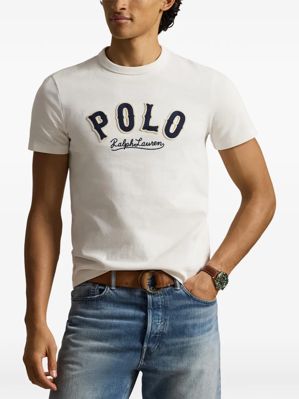 Polo Ralph Lauren T-shirt met ronde hals Wit