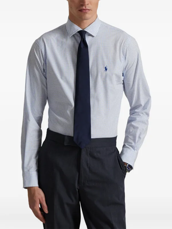Polo Ralph Lauren long-sleeve Checked Shirt | White | FARFETCH