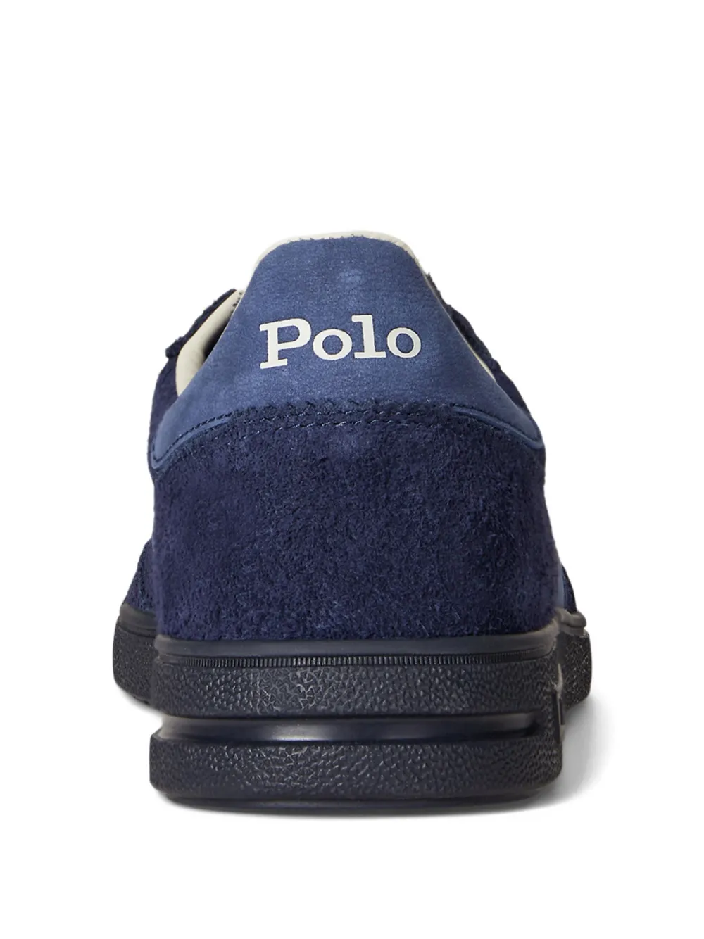 Polo Ralph Lauren Suède sneakers met logodetail Blauw