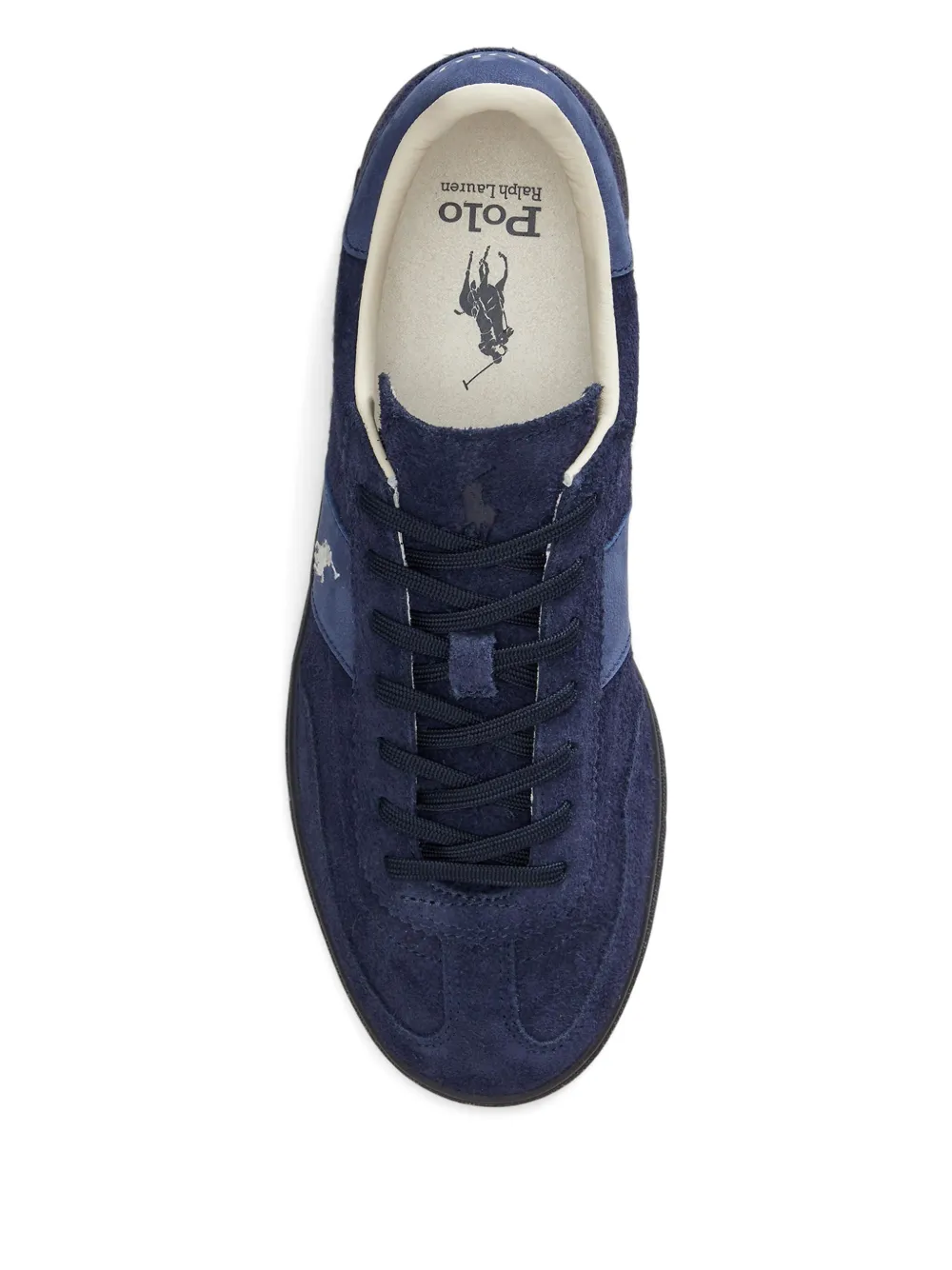 Polo Ralph Lauren Suède sneakers met logodetail Blauw