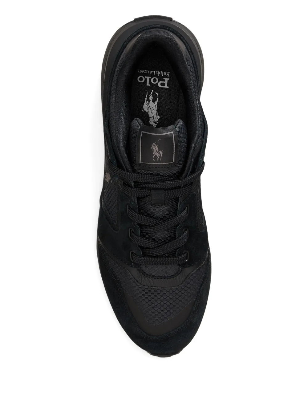 Polo Ralph Lauren Suède leren sneakers Zwart