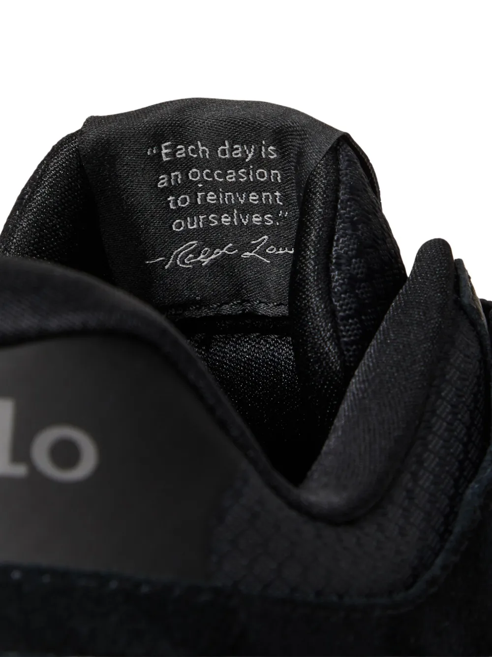 Polo Ralph Lauren Suède leren sneakers Zwart