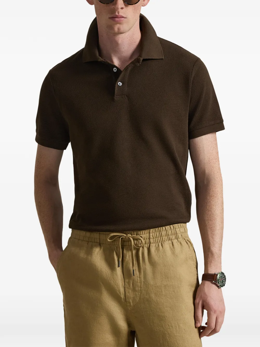 Polo Ralph Lauren Poloshirt met korte mouwen Bruin