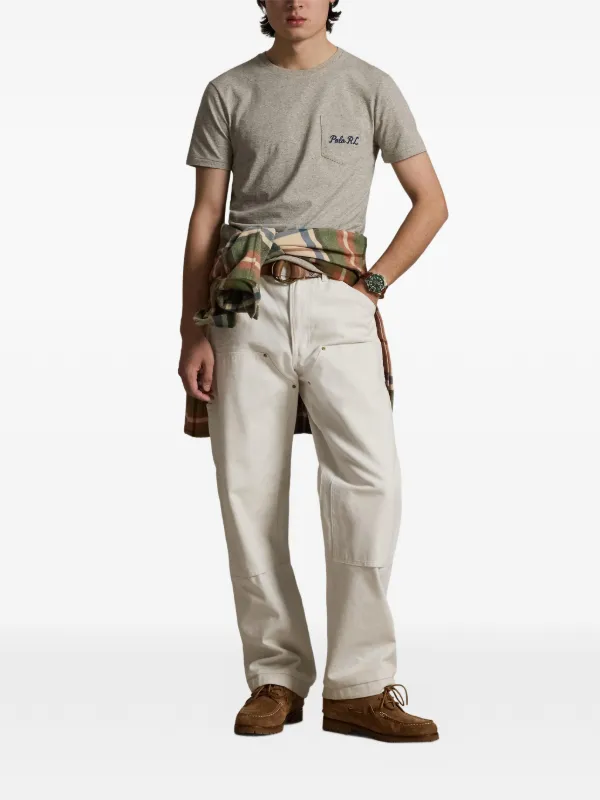 Polo Ralph Lauren Camiseta Com Bolso | Cinza | FARFETCH BR