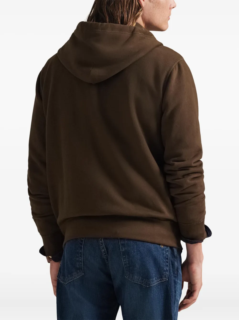 Polo Ralph Lauren Zip-up Hoodie In Brown