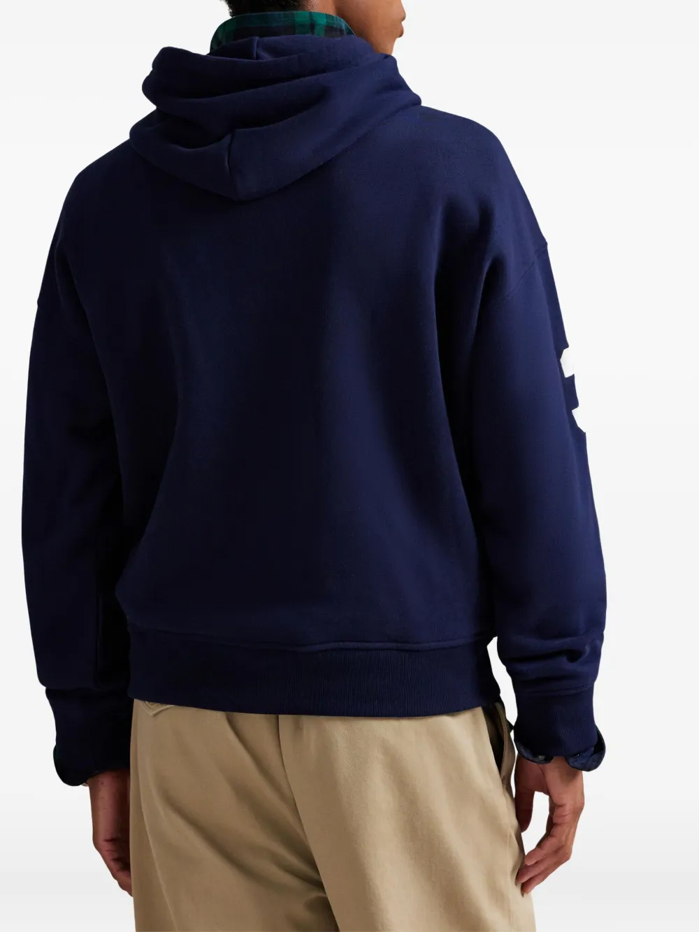 Polo Ralph Lauren Logo-detail Hoodie In Blue