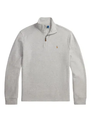 Polo Ralph Lauren Moletom Com Zíper Parcial | Azul | FARFETCH BR