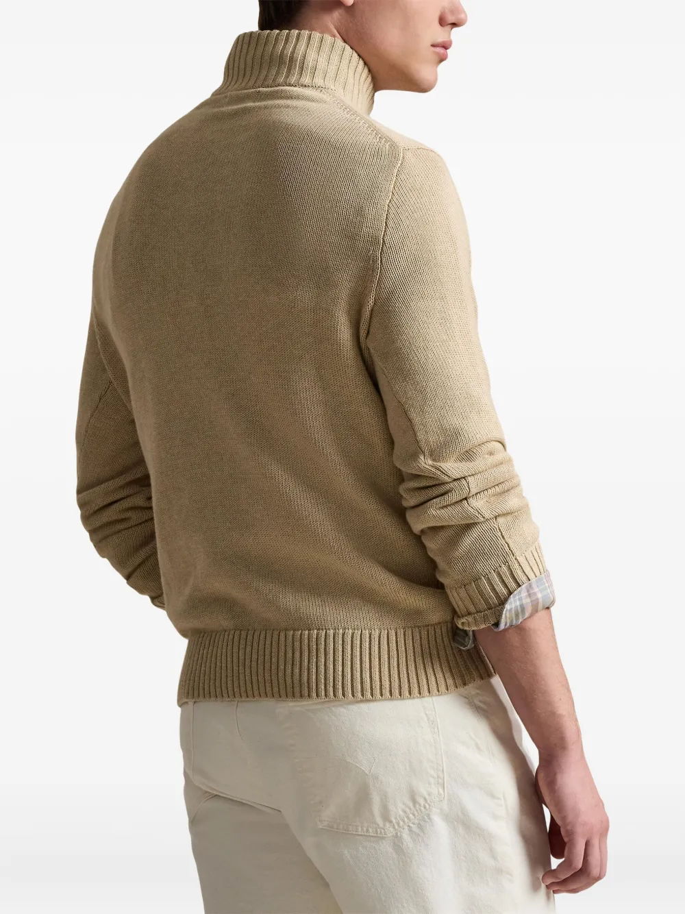 Polo Ralph Lauren Trui met lange mouwen en rits Beige