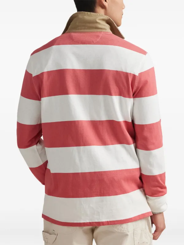 Polo Ralph Lauren ストライプ ラガーシャツ | レッド | FARFETCH JP