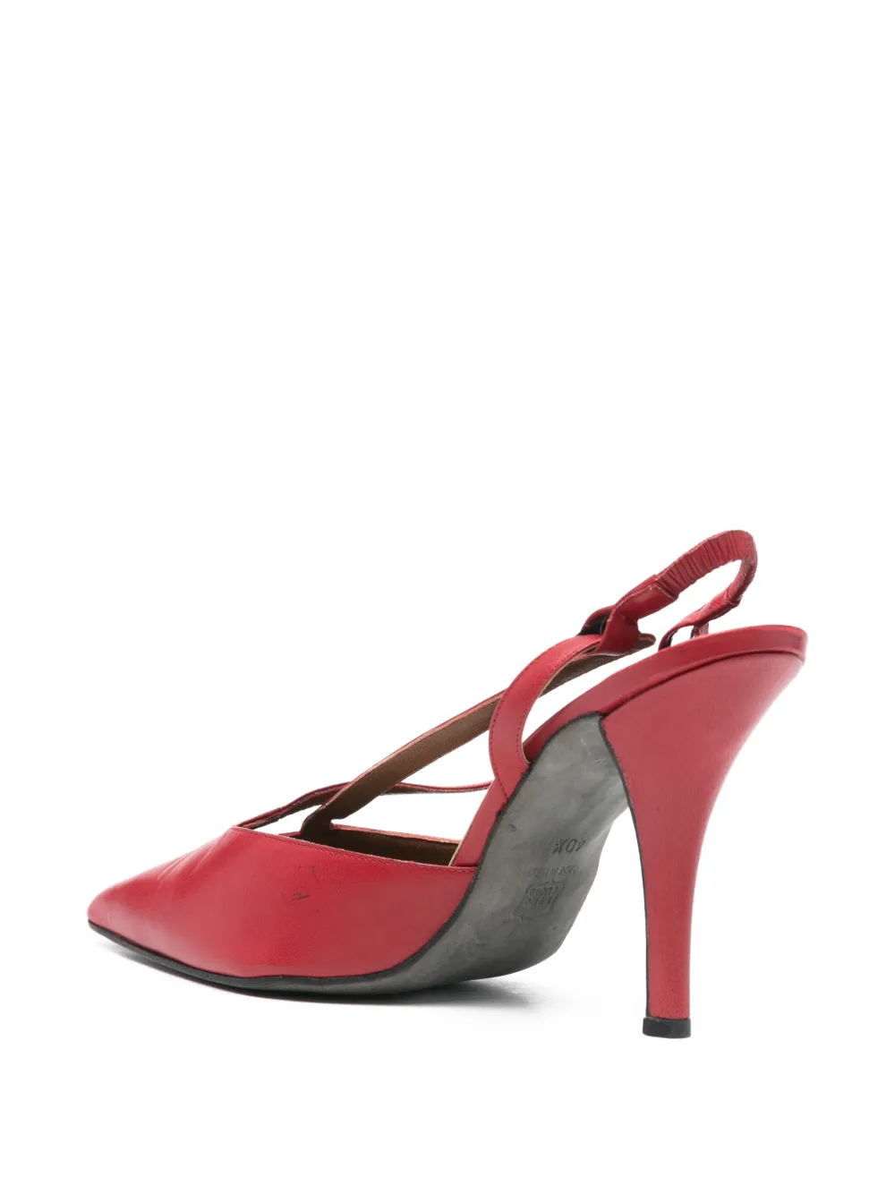 ROMEO GIGLI Pre-owned 1990s 100mm Strappy Slingback Pumps In Red