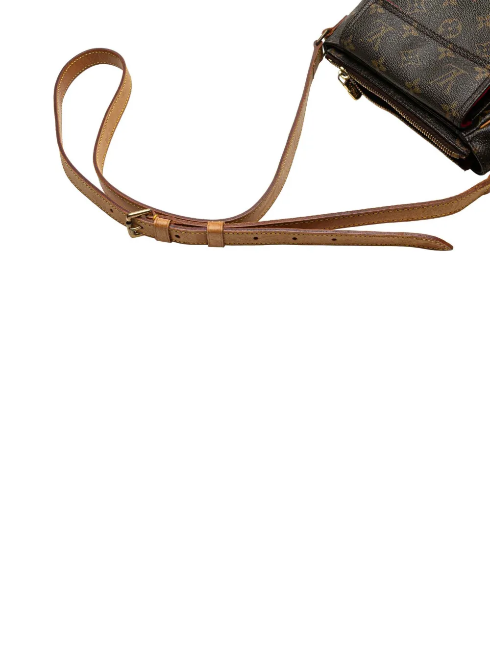 Pre-owned Louis Vuitton 2000-2025 Monogram Viva Cite Pm Crossbody Bag In Brown