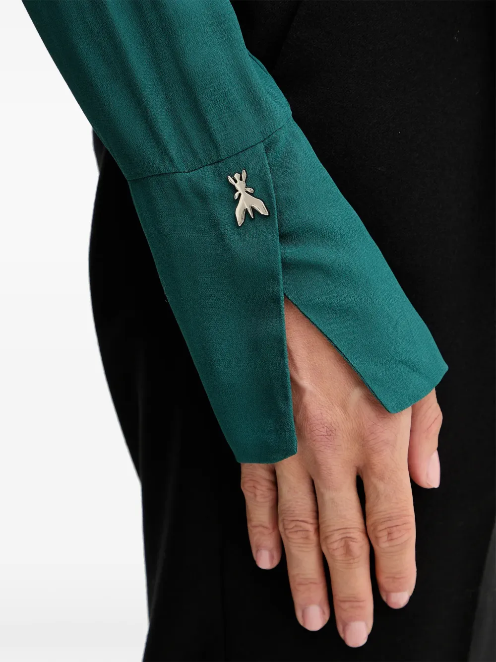 Patrizia Pepe Blouse met strikdetail Groen