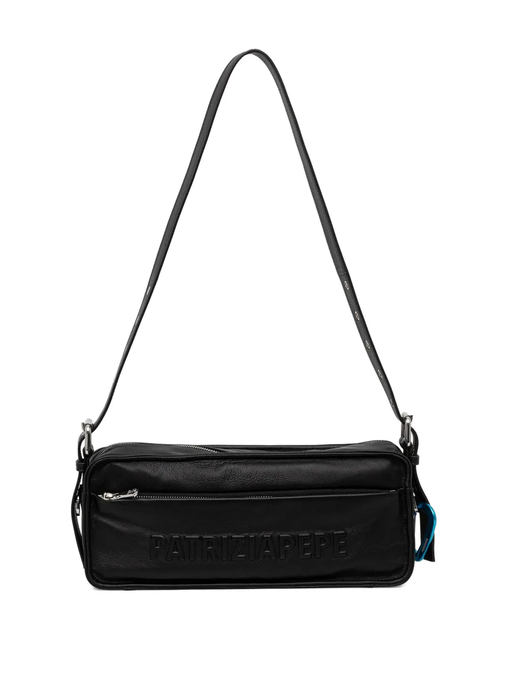 Patrizia Pepe medium (Im)perfection logo-detail cross body bag - Nero