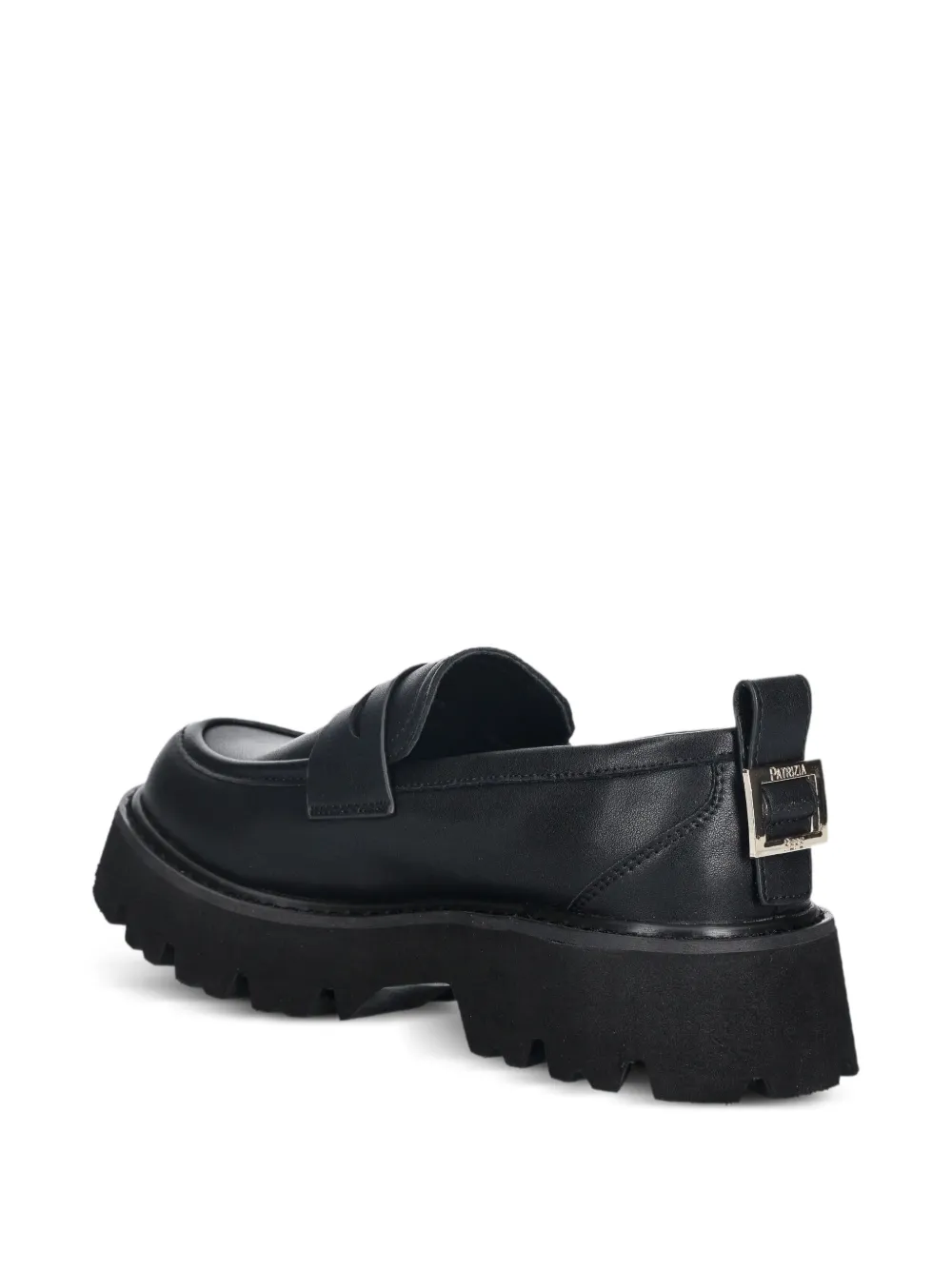 Patrizia Pepe girl Loafers met rond neus en Fly-detail Zwart