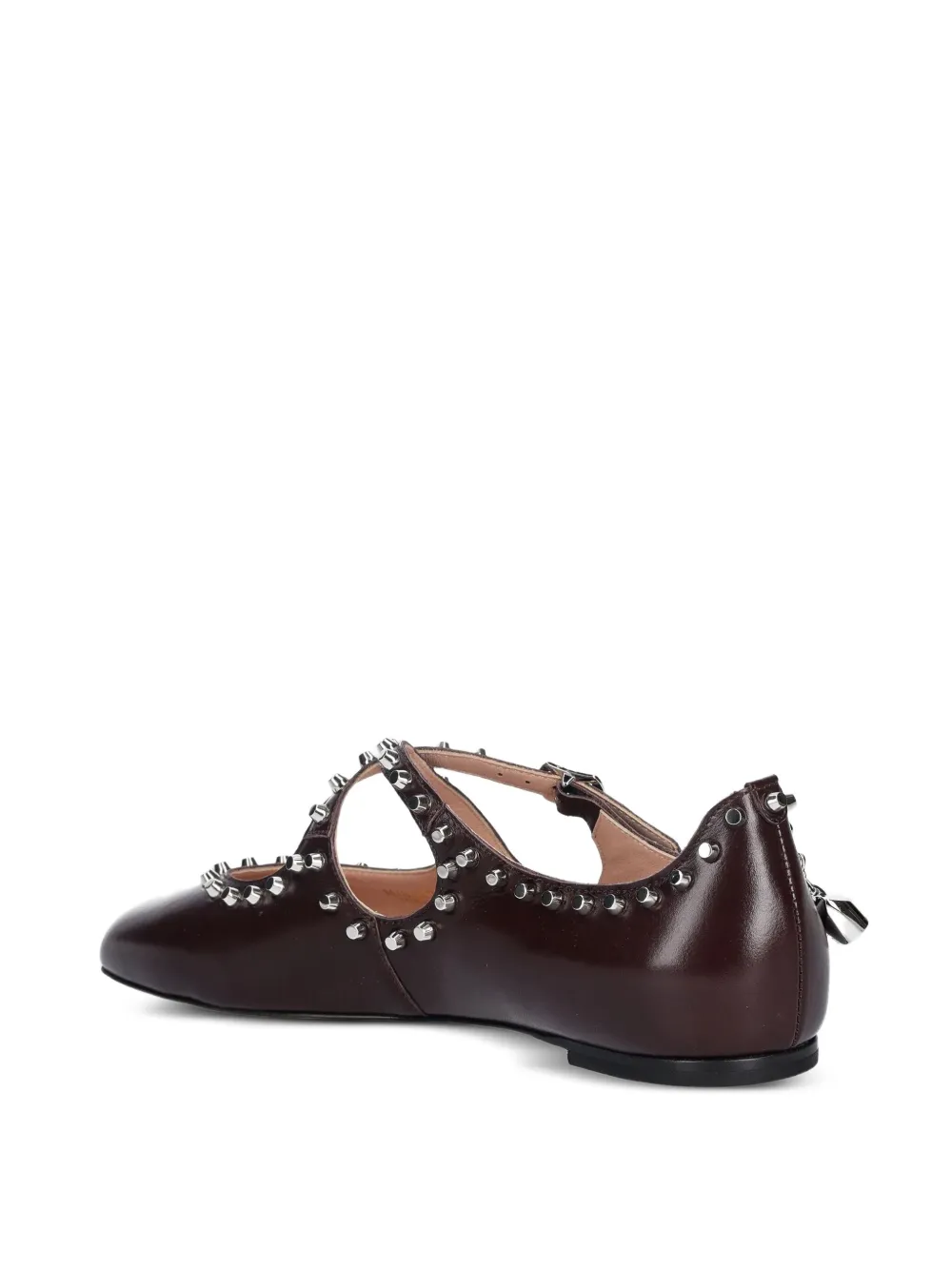 Bally Ballyrina Ballet Flats in Brown, view 3