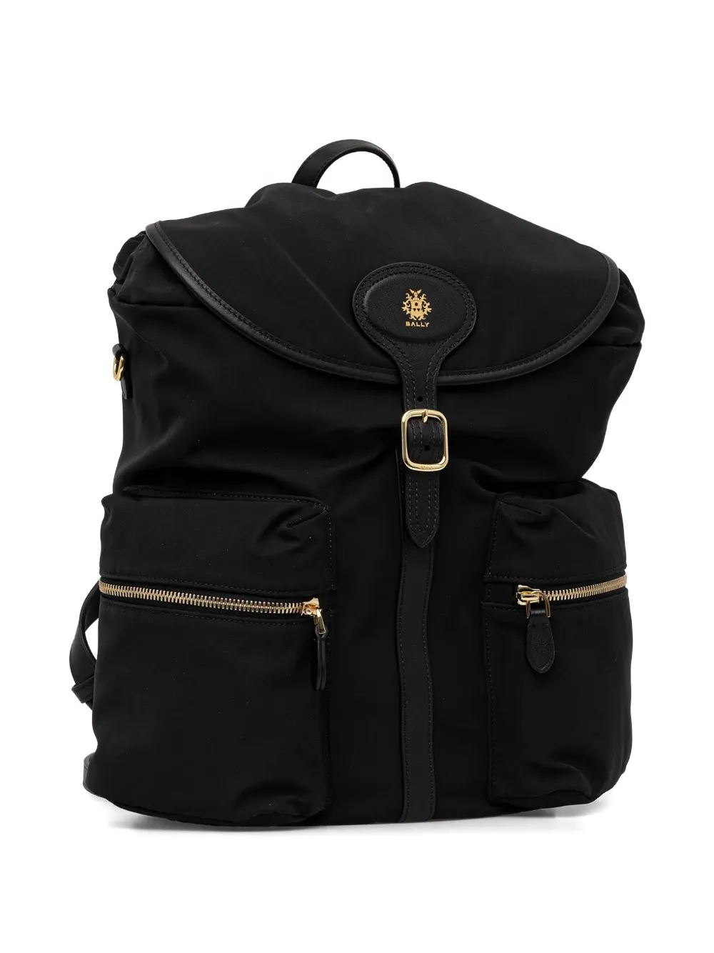 Bally Rugzak met logoprint - Zwart