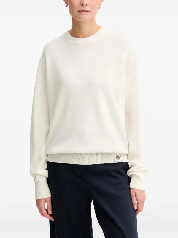 Bally Logo-patch Sweater in Neutrals