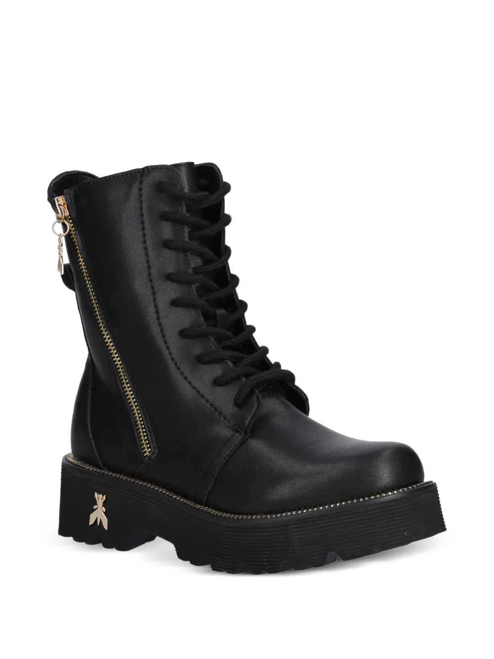 Patrizia Pepe girl Stivali con punta tonda e dettaglio Fly - Nero