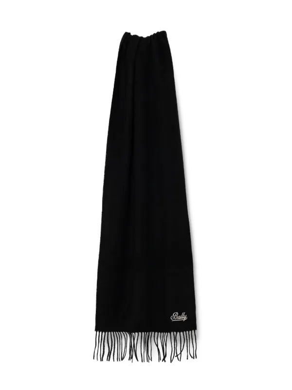 Bally Fringed Scarf in Black