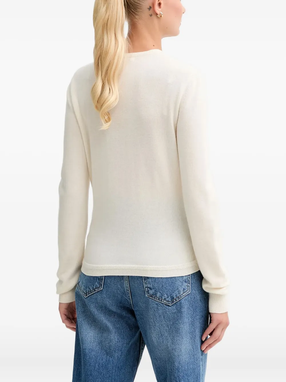 Bally Top met logopatch Beige