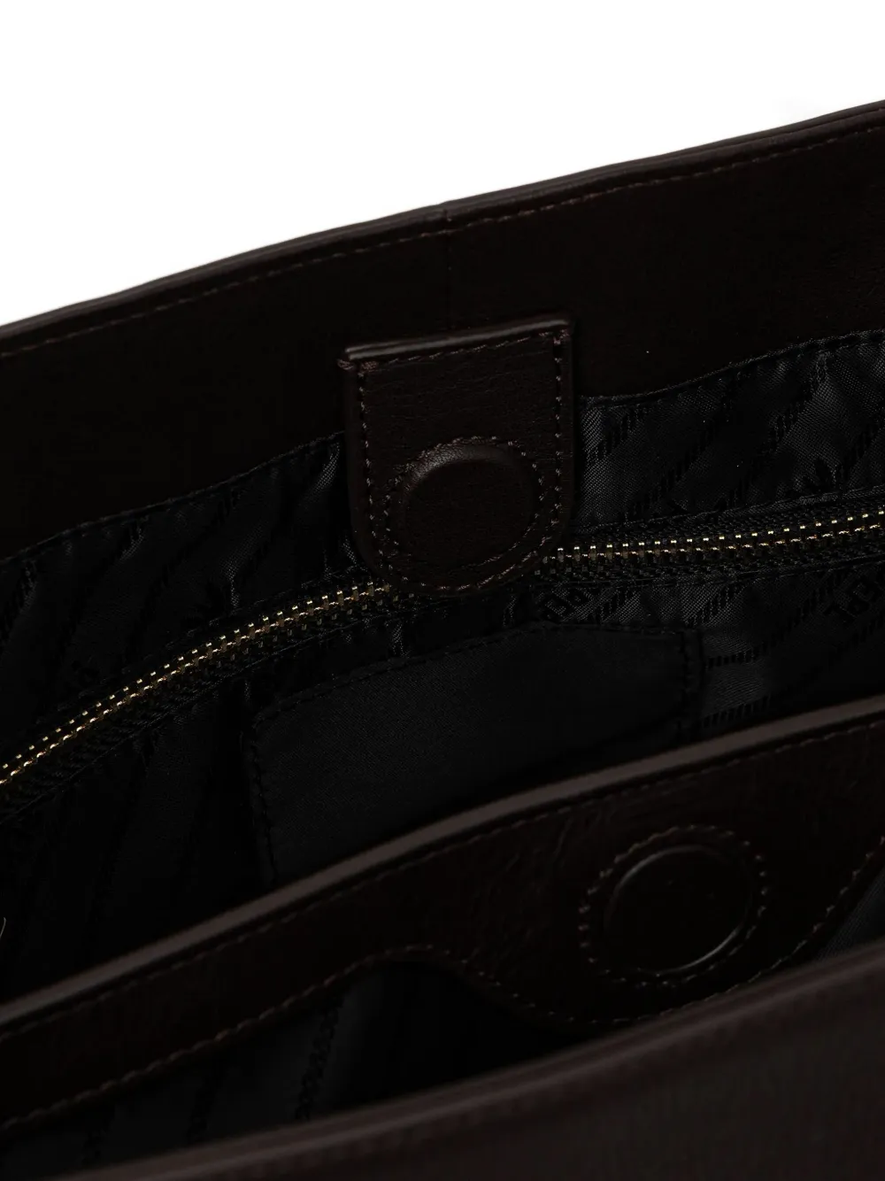 Patrizia Pepe New Business Leather Shoulder Bag In Brown