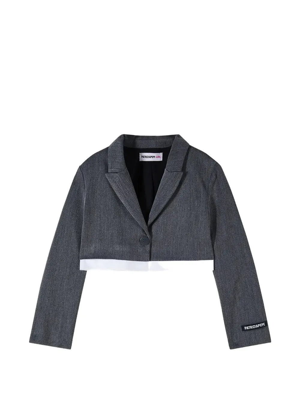 Patrizia Pepe girl Blazer con applicazione - Grigio
