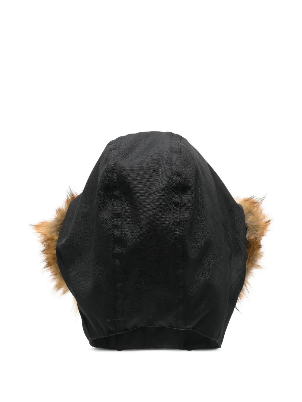 Martine Rose Fur-trim Hat In Black