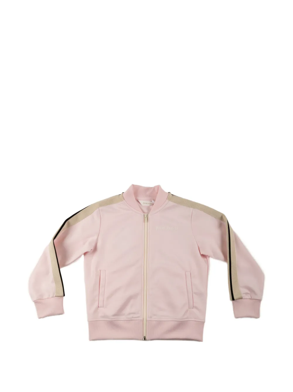 Palm Angels Kids stripe-detail zip-fastening sweatshirt - Pink